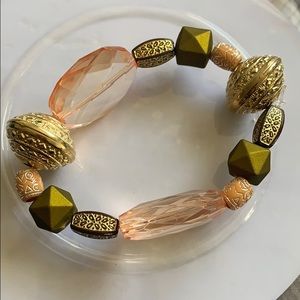 Handmade gem bracelet